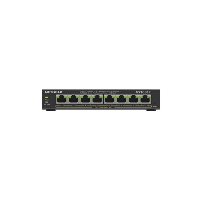 Netgear GS308EP 8 Port Gigabit PoE+ Smart Managed Plus Switch