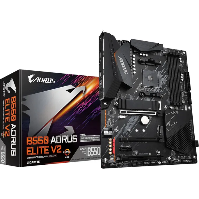 Gigabyte B550 Aorus Elite V2 ATX Mainboard Sockel AM4 M.2/HDMI/DP/USB3.2