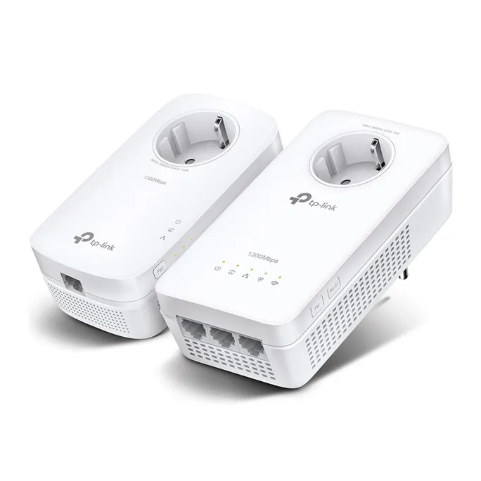 TP-LINK TL-WPA8631P KIT AV1300-AC1200-Gigabit-WLAN-Powerline-KIT mit Steckdose