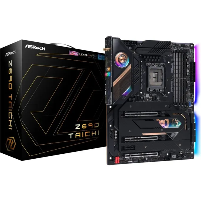 ASRock Z690 Taichi ATX Mainboard Sockel 1700 RGB/GL/M.2/HDMI/USB3.2/BT/WIFI