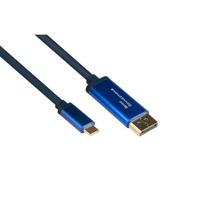 Good Connections Adapterkabel Smartflex USB-C/ DisplayPort 4K UHD 60Hz 2m blau