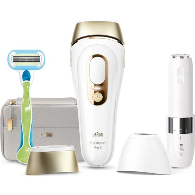 Braun Silk-Expert Pro 5 PL5159 IPL-Haarentfernungsgerät weiß/gold