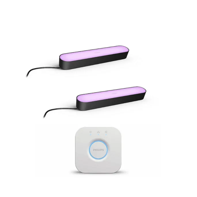 EDU: Philips Hue White & Color Ambiance Play Lightbar + Netzteil • 2er • Bridge