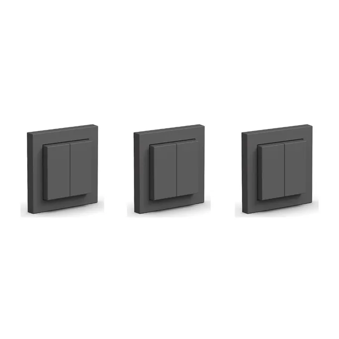 Senic Friends of Hue Switch anthrazit batterieloses 3-fach Schalterset