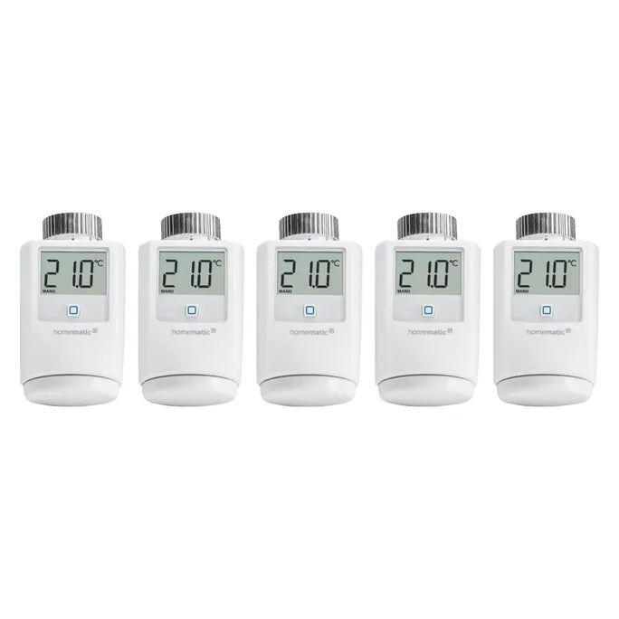 Homematic IP Heizkörperthermostat HMIP-eTRV/2 • 5er Pack