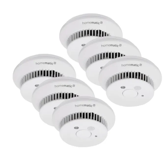 Homematic IP 10-Jahres Rauchwarnmelder HMIP-SWSD • 6er Pack