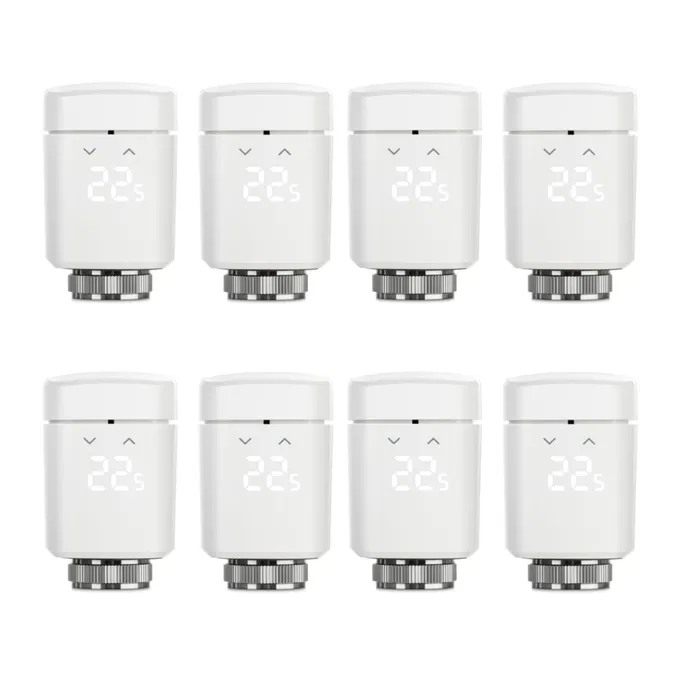 Eve Thermo Smartes Heizkörperthermostat mit Zeitplänen, 8er Pack