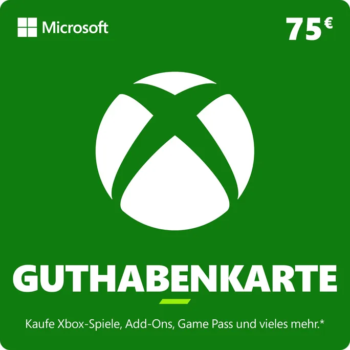 Xbox Guthabenkarte 75 EUR DE
