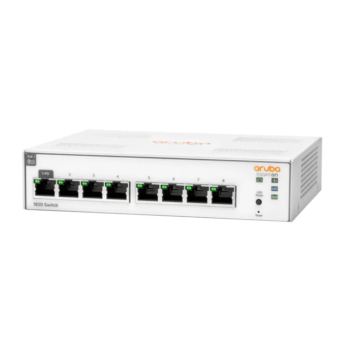 HPE Aruba Instant On 1830 8G 8-Port Smart Managed Switch Non-PoE