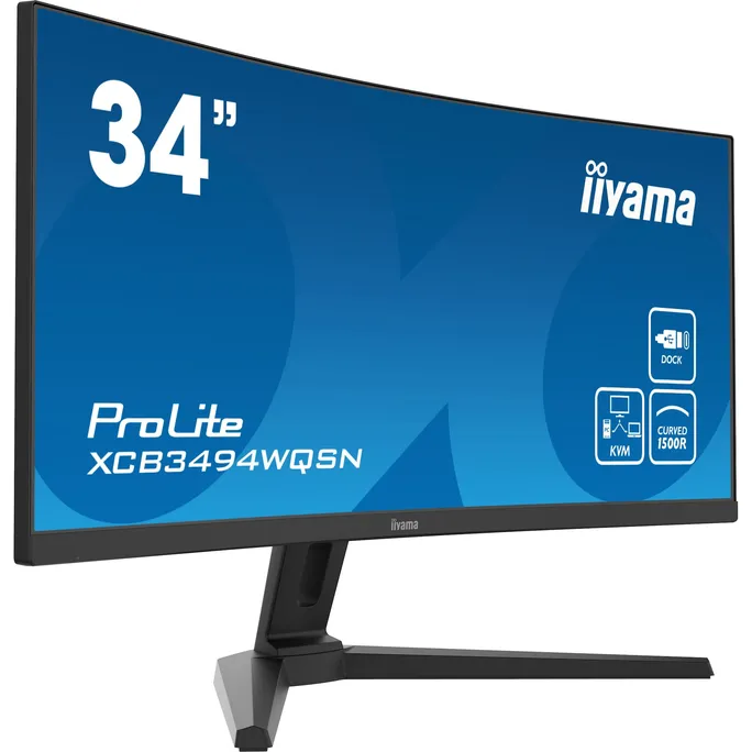 iiyama ProLite XCB3494WQSN-B5 86,4cm (34") UWQHD VA Curved Monitor HDMI/DP/USB-C