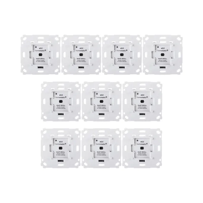 Homematic IP Rollladenaktor für Markenschalter - Unterputz HmIP-BROLL • 10er Pack