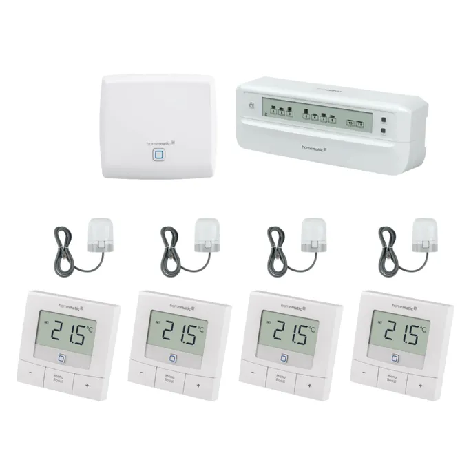 Homematic IP Starter Set Fußbodenheizungssteuerung • für 4 Räume mit 12fach Aktor