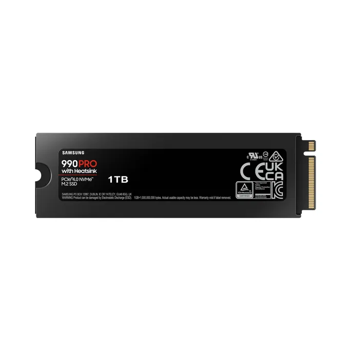 Samsung 990 PRO Heatsink NVMe M.2 SSD 1 TB M.2 PCIe 4.0 3D-NAND TLC