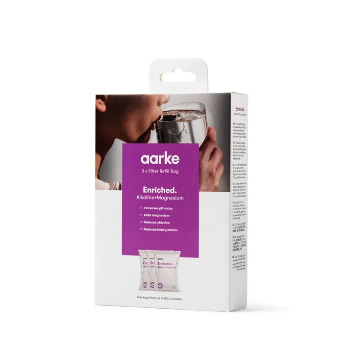 Aarke Filtergranulat, 3er-Pack "Enriched Filter" Nachfüllbeutel, für Purifier