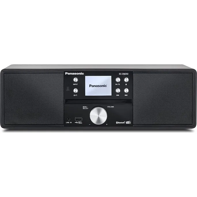 Panasonic SC-DM202EG-K All-in-One Stereo System mit CD, DAB+, Bluetooth, schwarz