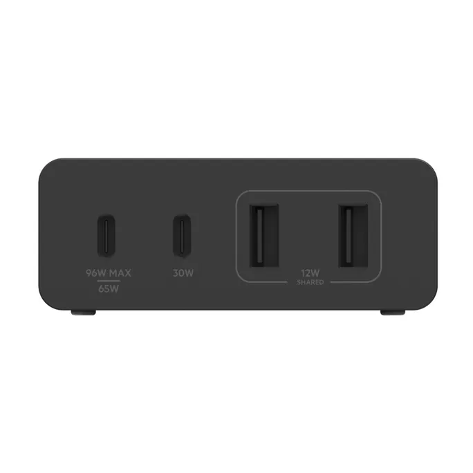 Belkin 108W 4-Port Ladegerät, 2x USB-C, 2x USB-A, schwarz, 2m Netzkabel