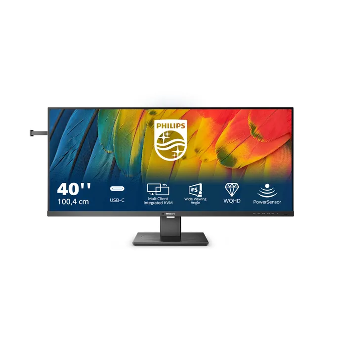 Philips 40B1U5600 100cm (39,5") WQHD IPS Monitor 21:9 HDMI/DP/USB-C PD100W 120Hz