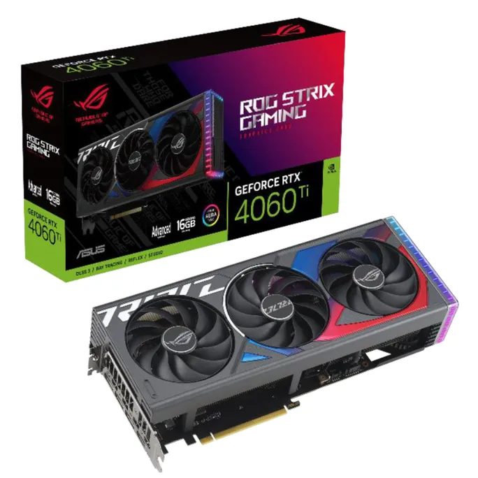 ASUS ROG Strix RTX 4060Ti Gaming Grafikkarte 16GB GDDR6X, 1xHDMI, 3xDP