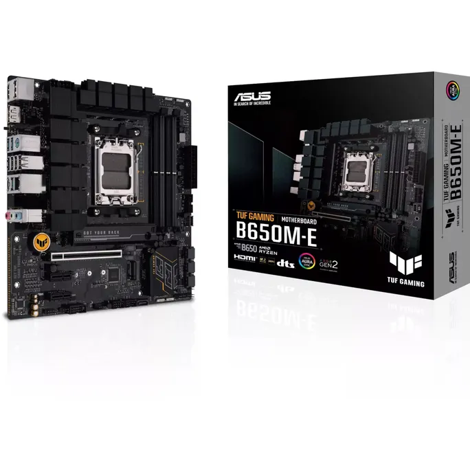 ASUS TUF B650M-E mATX Mainboard Sockel AM5 M.2/USB3.2 TypC/HDMI/DP