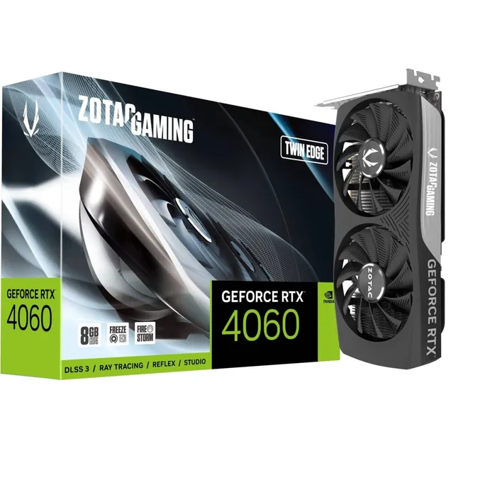 ZOTAC GAMING GeForce RTX 4060 TwinEdge OC 8GB GDDR6 Grafikkarte 3xDP/HDMI
