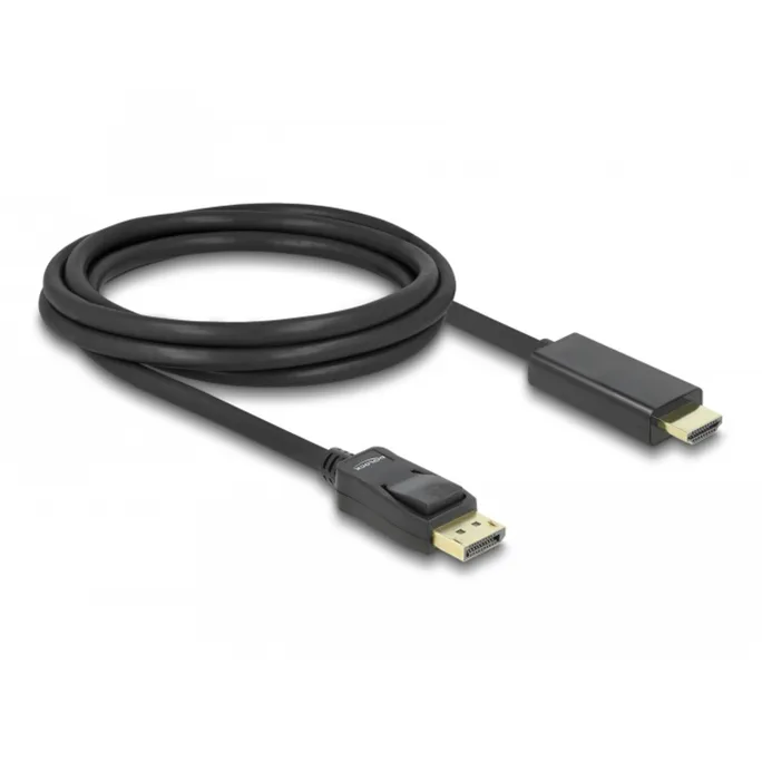 Delock Kabel DisplayPort 1.1 Stecker > High Speed HDMI-A Stecker Passiv 2 m