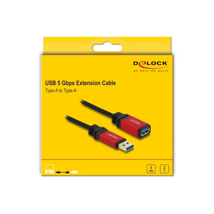 Delock Verlängerungskabel USB 3.0 Typ-A Stecker > USB 3.0 Typ-A Buchse 2 m