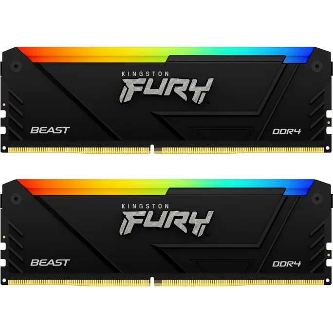 64GB (2x32GB) KINGSTON FURY Beast RGB DDR4-3200 CL16 RAM Gaming Arbeitsspeicher