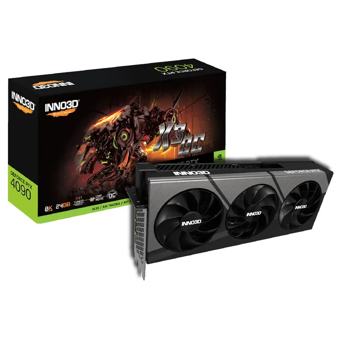 INNO3D GeForce RTX 4090 X3 OC 24GB GDDR6X Grafikkarte 3xDP/HDMI