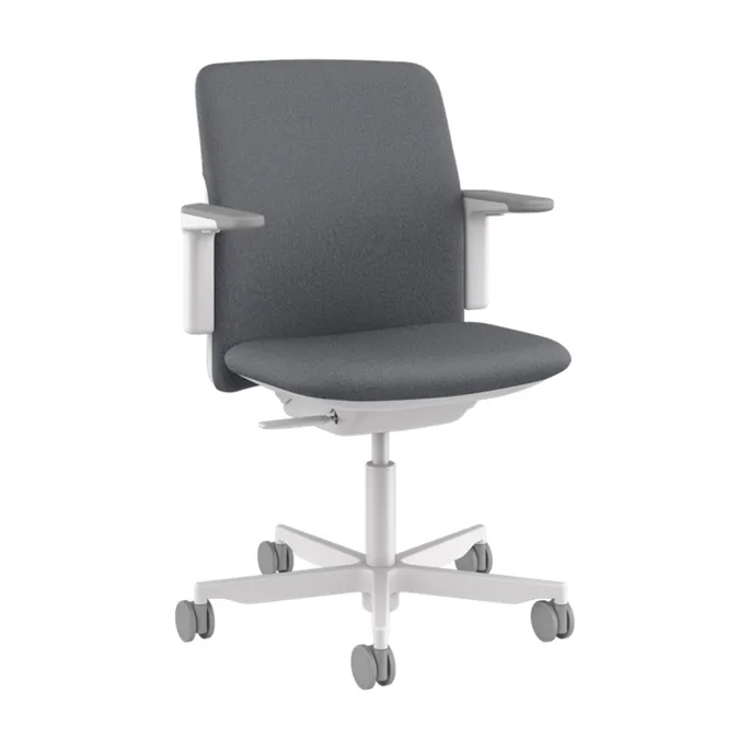 Humanscale Path Chair Schreibtischstuhl mit harten Rollen, Storm