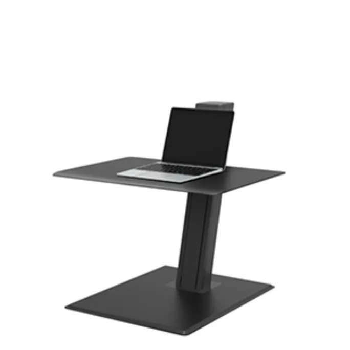 Humanscale QuickStand Eco Laptop Steh-/Sitzarbeitsplatz, schwarz