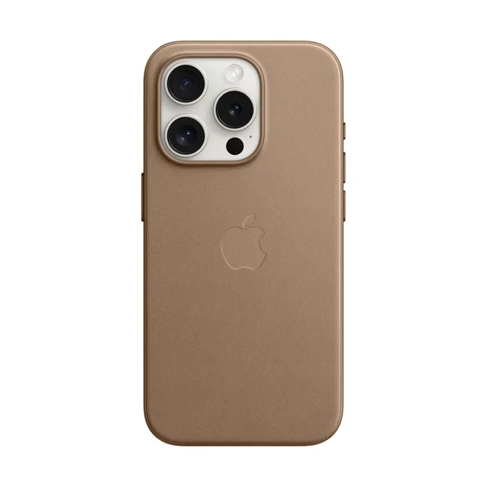 Apple Original iPhone 15 Pro Feingewebe Case mit MagSafe - Taupe