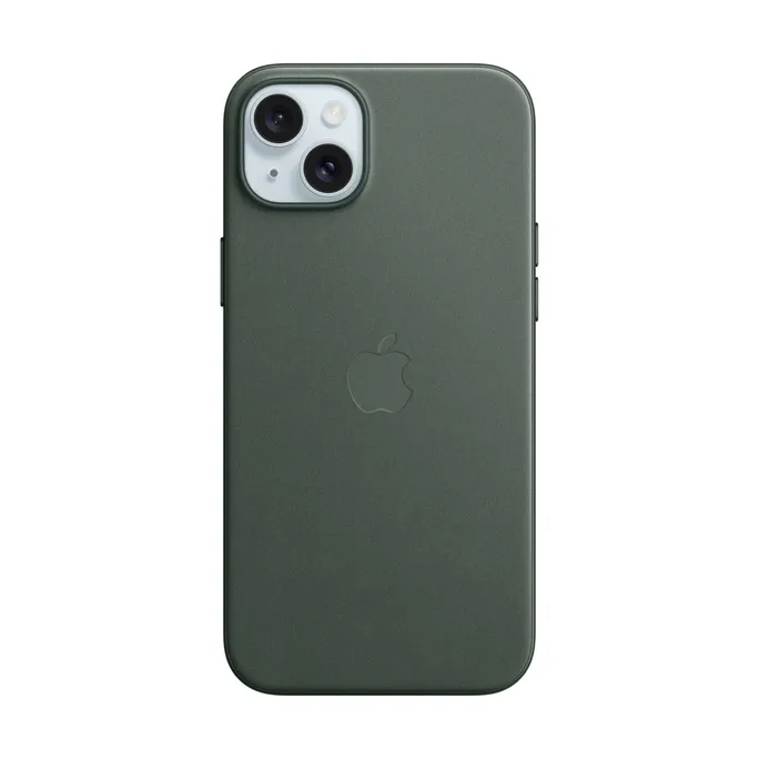 Apple Original iPhone 15 Plus Feingewebe Case mit MagSafe - Immergrün