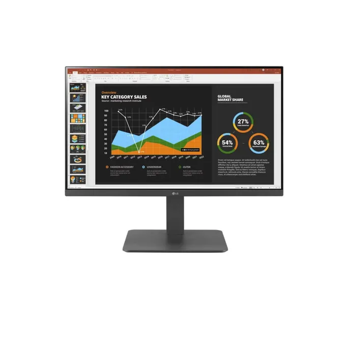 LG 24BR550Y-C 60,4 cm (23,8") Full HD 16:9 IPS Monitor HDMI/DP/DVI Pivot