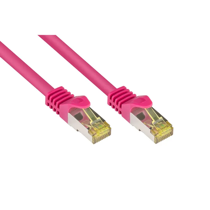 Good Connections Patchkabel mit Cat. 7 Rohkabel S/FTP 2m magenta