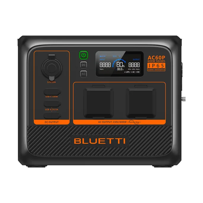 BLUETTI Portable Power Station AC60P-Black-EU 22.5 Ah