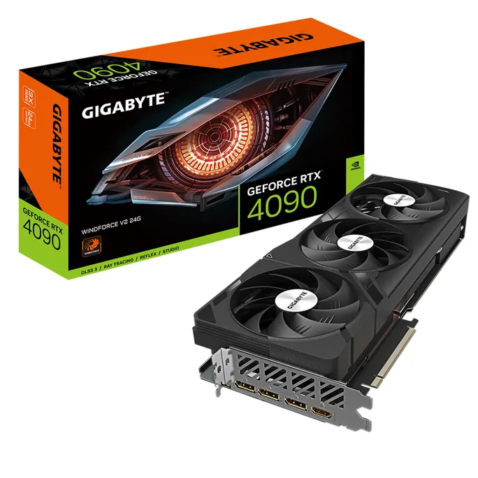GIGABYTE GeForce RTX 4090 Windforce V2 24GB GDDR6X Grafikkarte 1xHDMI, 3xDP