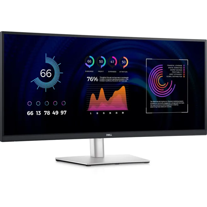 DELL P3424WE 86,4cm (34") UWQHD 21:9 Monitor HDMI/DP/USB 3.2 Gen1
