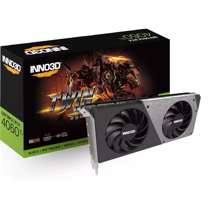 INNO3D GeForce RTX 4060Ti TWIN X2 16GB GDDR6 Grafikkarte 3xDP/HDMI