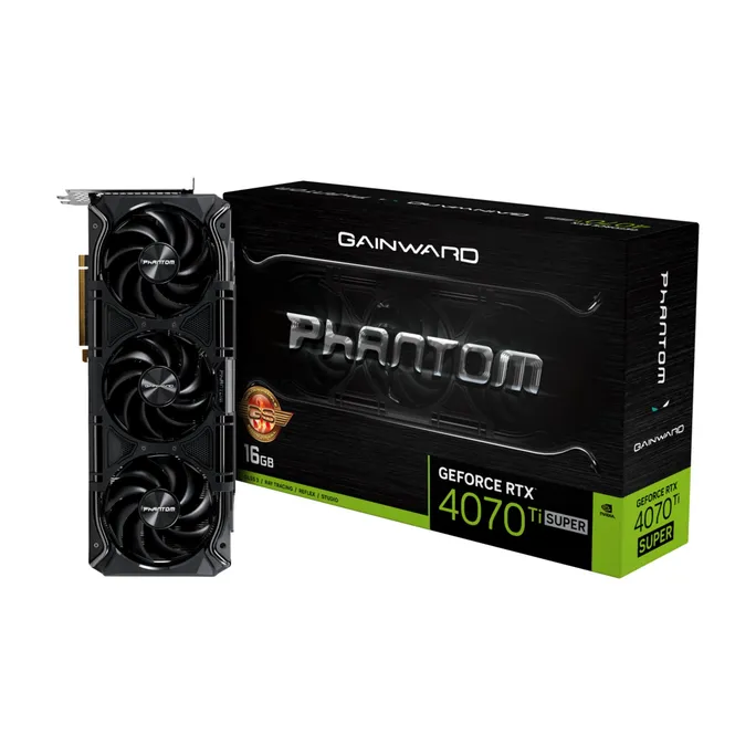 GAINWARD GeForce RTX 4070Ti Super Phantom GS 16GB GDDR6X Grafikkarte HDMI/3xDP