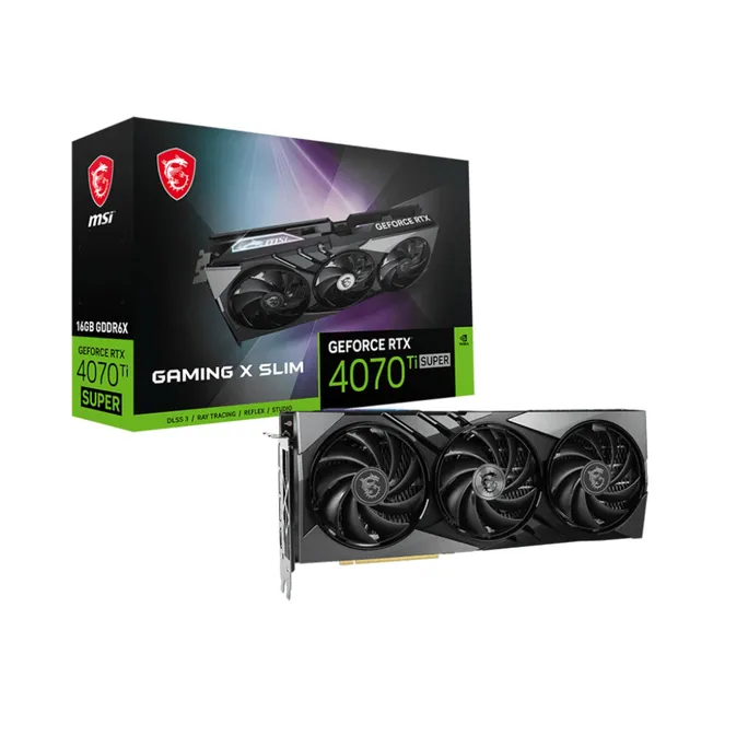 MSI GeForce RTX 4070Ti Super 16GB Gaming X Slim Grafikkarte 3xDP/HDMI
