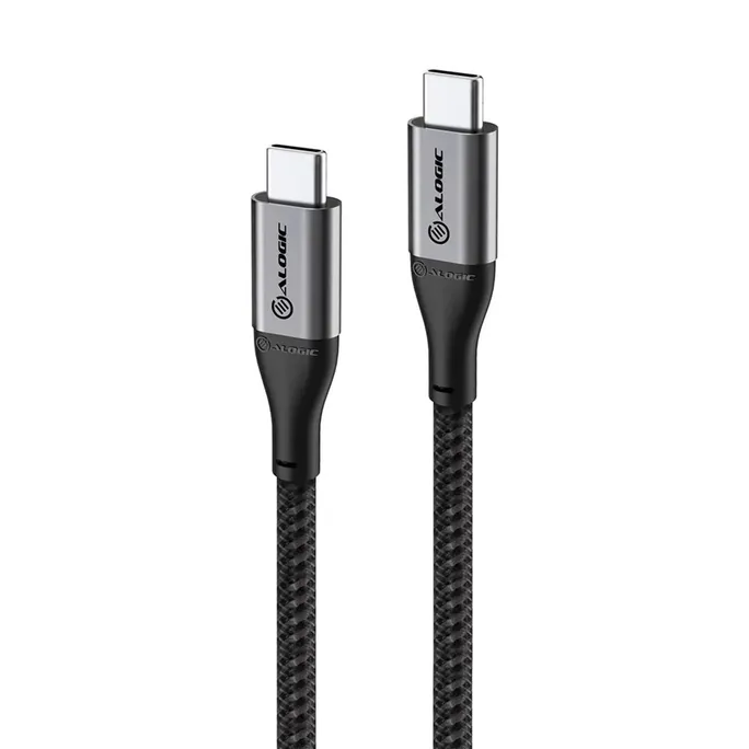ALOGIC Super Ultra USB 2.0 USB-C-auf-USB-C-Kabel 1,5m grau