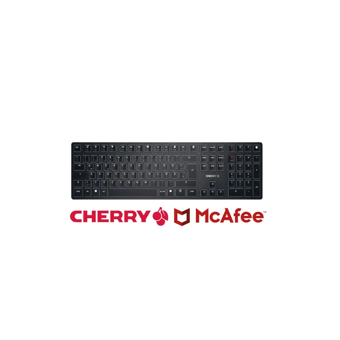 CHERRY KW X ULP Ultra-Low-Profil Tastatur + McAfee Total Protection 1Y 3 User