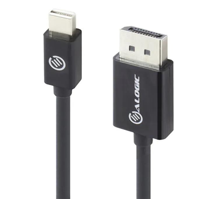 ALOGIC Elements Mini DisplayPort auf DisplayPort Kabel 1m schwarz
