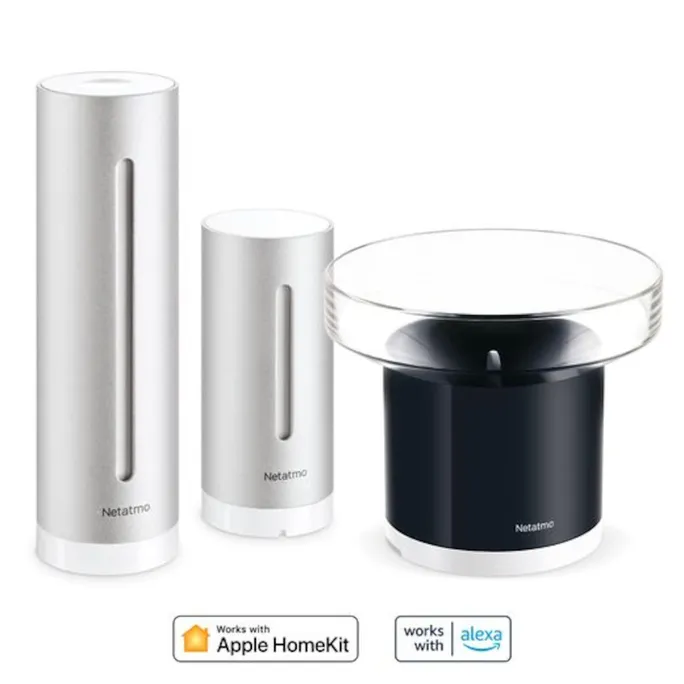 Netatmo Smarte Wetterstation + Regenmesser Bundle NBU-NWS-NRG-EU