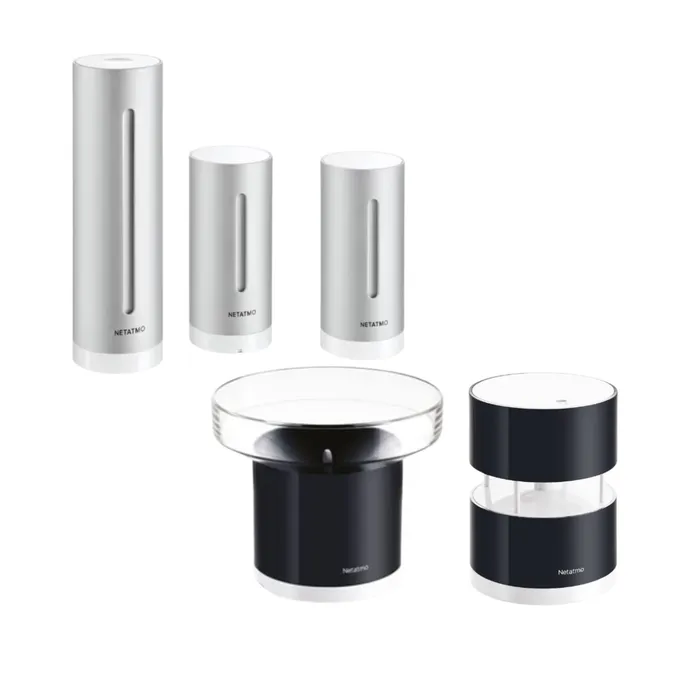 Netatmo Smarte Wetterstation • Zusatzmodul Innen • Regenmesser • Windmesser