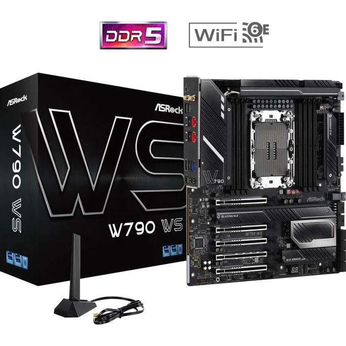 ASRock W790 WS E-ATX Server Mainboard mit Intel Sockel 4677