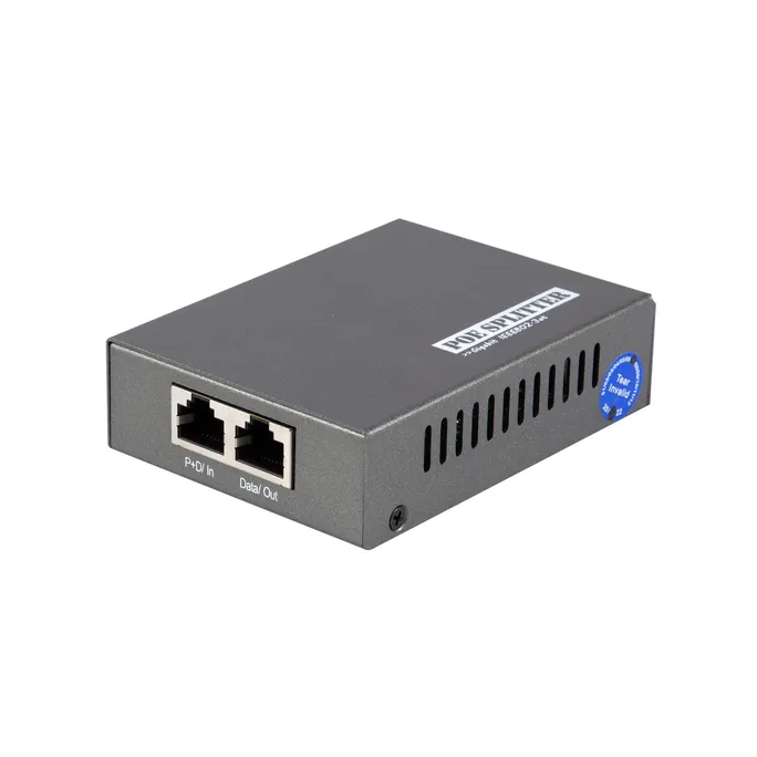 LEVELONE POS-3000, Gigabit PoE Splitter, 802.3at/af PoE, 5-12V DC Ausgang