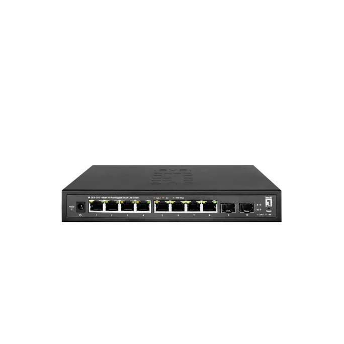 LEVELONE GES-2110 Hilbert 10-Port Gigabit Smart Lite Switch Gigabit RJ45 SFP