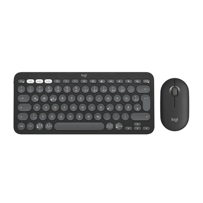 Logitech Pebble 2 Combo Graphite - Multi-Device Bluetooth®-Combo