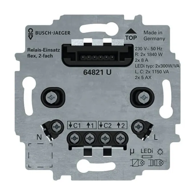 BUSCH JAEGER Relais-Einsatz flex 2-fach 230 V